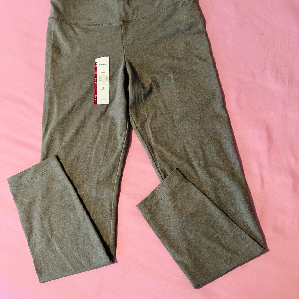 Time and Tru Gray Girls' Stretch Leggings